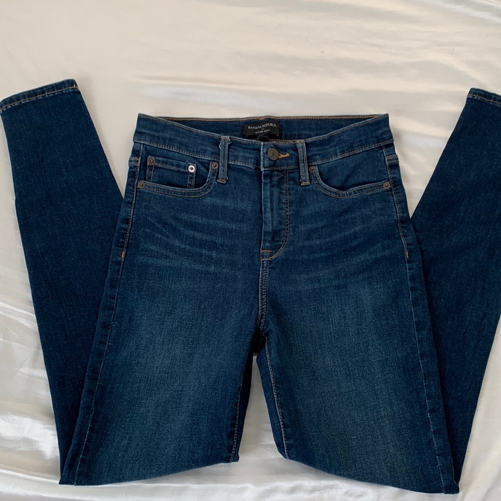 Like New Banana Republic High Rise Skinny Jeans Sz 2